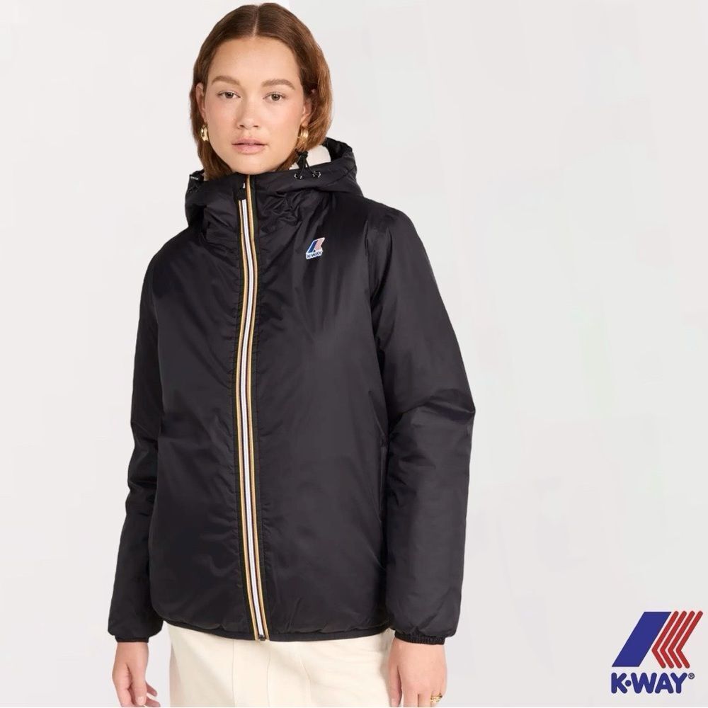 K-Way **NWT** Le Vrai 3.0 Claude Orsetto Unisex Jacket in Black Pure